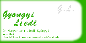 gyongyi liedl business card