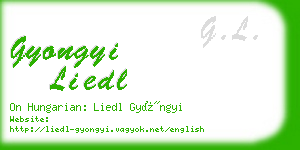 gyongyi liedl business card